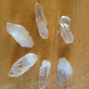 The first crystal I am working with is quartz (photo from therockstore.ca)