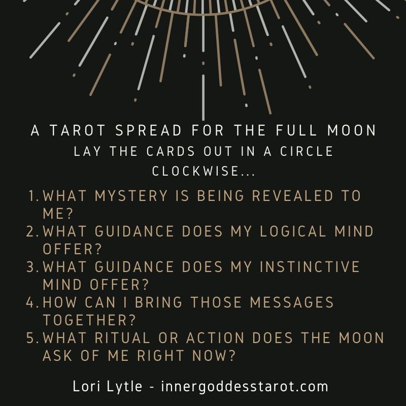 A Tarot spread for the Full Moon