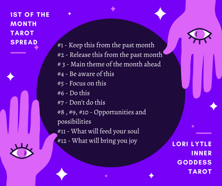 1st Of The Month Tarot Spread Inner Goddess Tarot