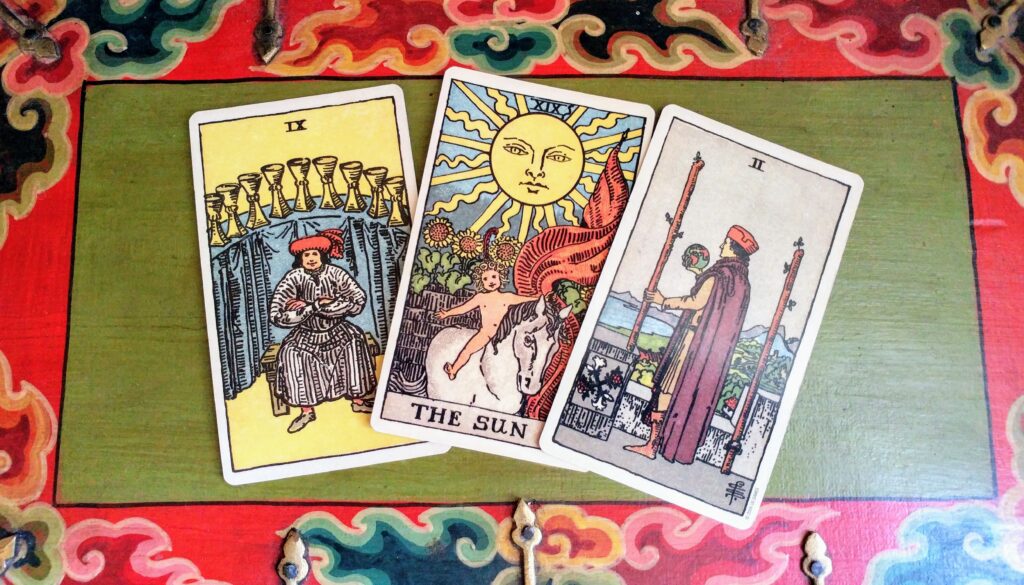 Three Tarot Cards