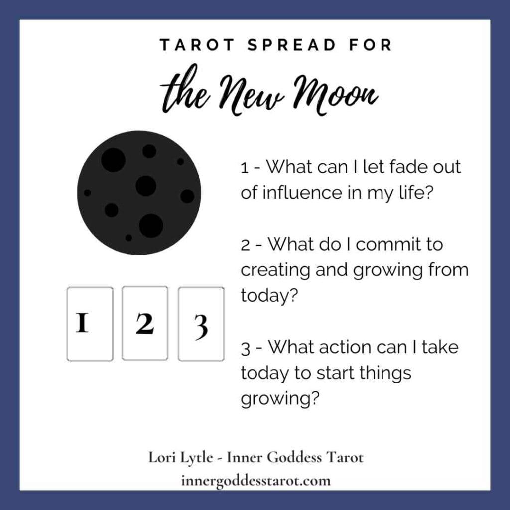New Moon Tarot spread