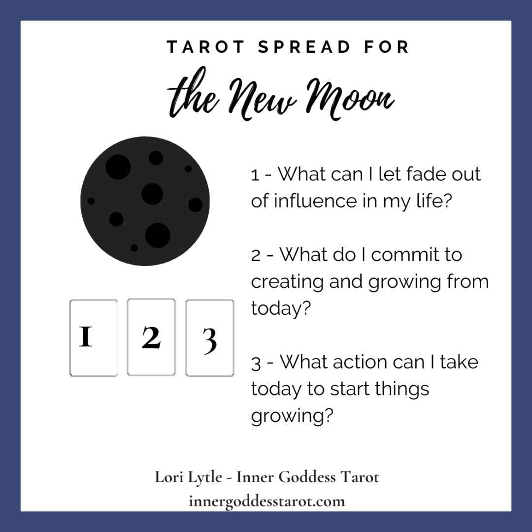 New Moon Tarot spread