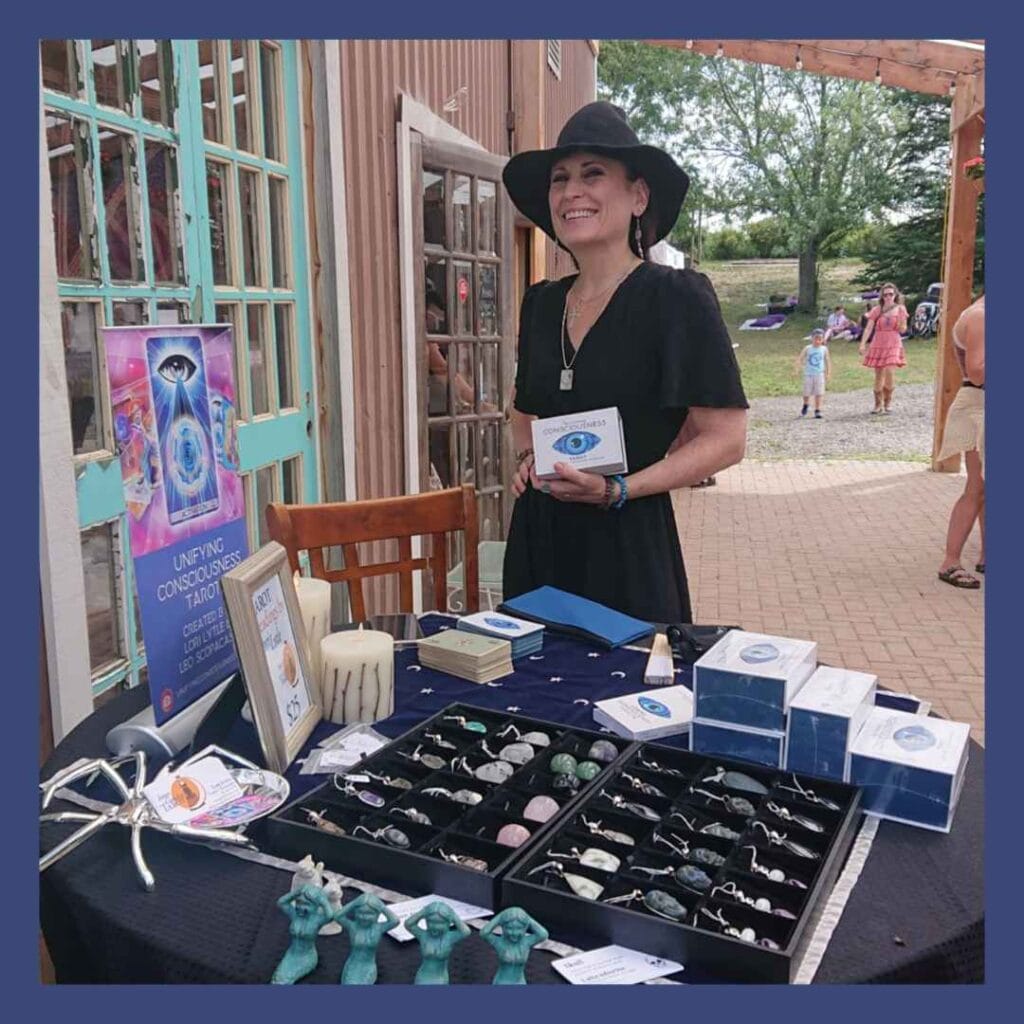 Lori Lytle inner goddess tarot at the Flower Festival