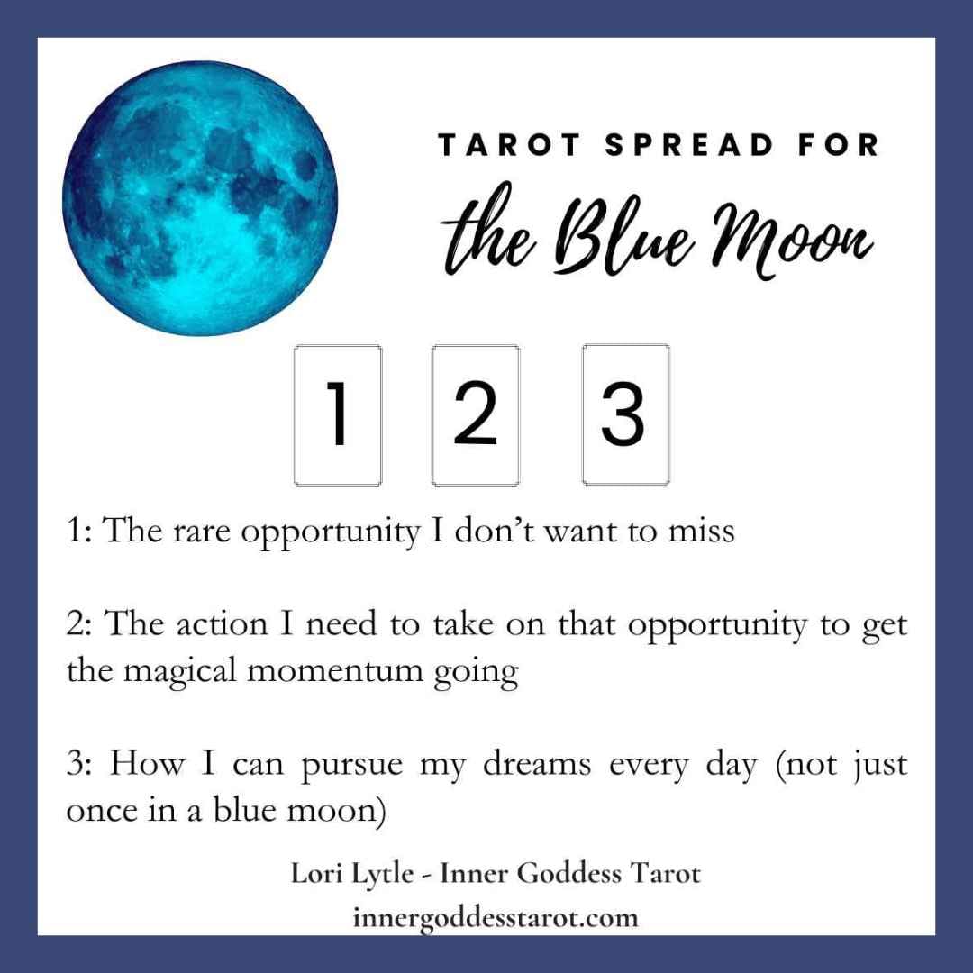 Once in a blue moon Tarot spread